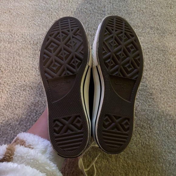 70s retro Converse Black High-Top Sneakers - Picture 3 of 6